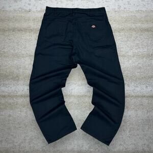 Vintage 90s Dickies Carpenter Pants 36x30 Baggy Wide Leg Jet Black Dungarees